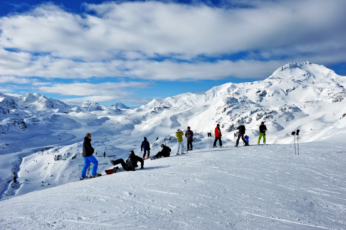 So kennen die meisten Obertauern, eine fantastische Winterlandschaft, die Skifahrer begeistert.